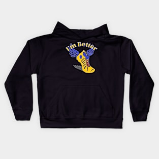 I'm Better Track and Field Kids Hoodie